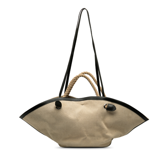 Pre-Loved Jil Sander Canvas Sombrero Satchel - Picture 3 of 9